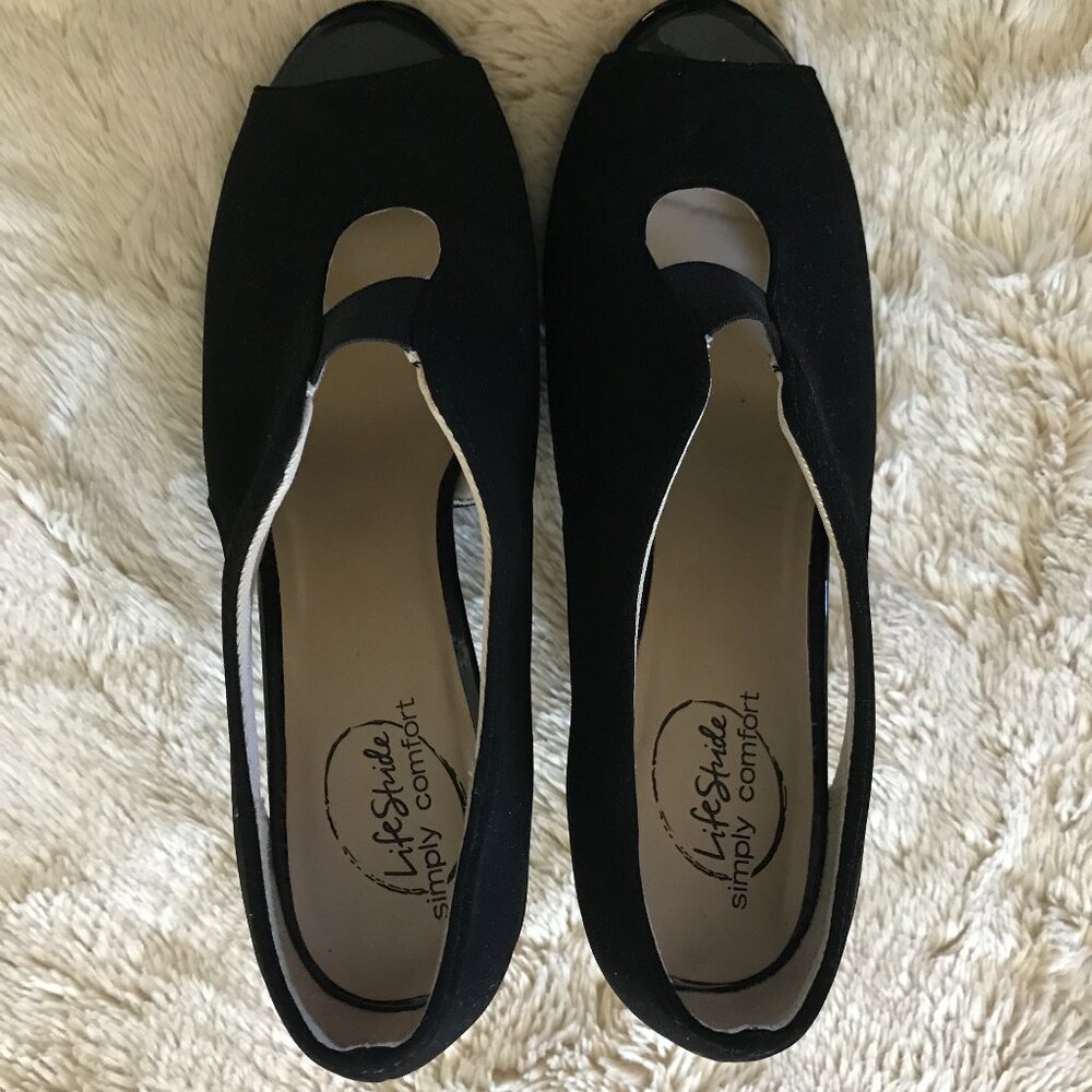 'Life Stride' Carla Peep Toe Bootie Pumps - Size 8 - Picture 6 of 8